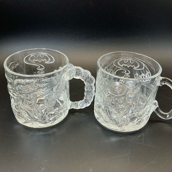 Batman Forever McDonald’s Villian Glass Mug Set- 1995 - Picture 12 of 16